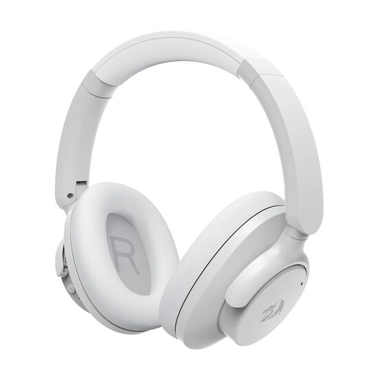 Casti gaming bluetooth si cu fir Redragon Vibecore 600X ANC albe