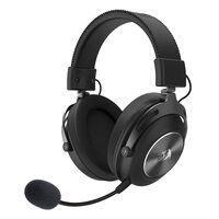 Casti gaming Bluetooth cu fir si wireless Redragon Titan negre dual microfon