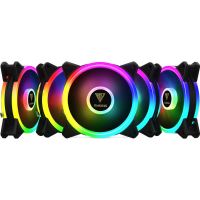 Set 5 ventilatoare Gamdias Aeolus M2 1205R 120mm iluminare RGB