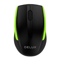 Mouse Delux M321 Wireless negru cu verde 