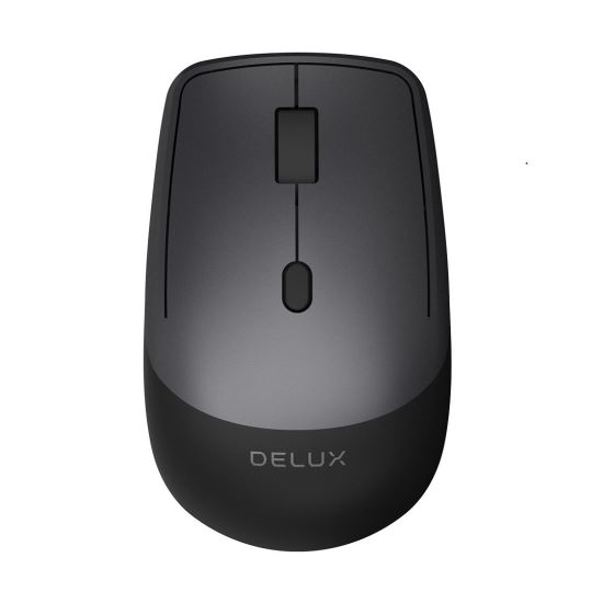 Mouse wireless si bluetooth Delux M330 negru