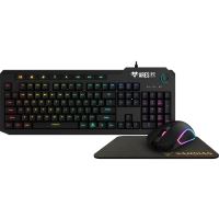 Kit gaming Gamdias Ares P2 iluminare RGB negru