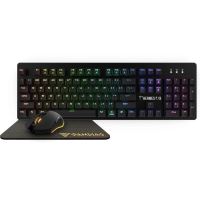 Kit gaming Gamdias Hermes P1B iluminare RGB negru