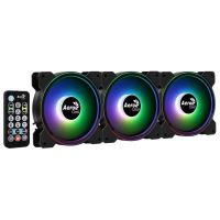 Set 3 ventilatoare Aerocool Saturn 12F 120mm aRGB Pro