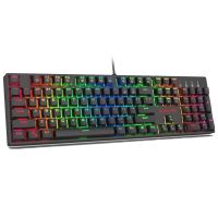 Tastatura gaming mecanica Redragon Surara neagra iluminare RGB switch-uri rosii