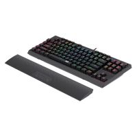 Tastatura gaming mecanica cu fir si wireless Redragon Vishnu iluminare RGB neagra