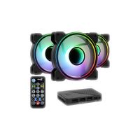 Set 3 ventilatoare Aerocool Mirage 120mm iluminare aRGB