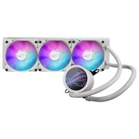 Cooler procesor cu lichid ASUS ROG Ryuo III 360 alb iluminare aRGB cu display
