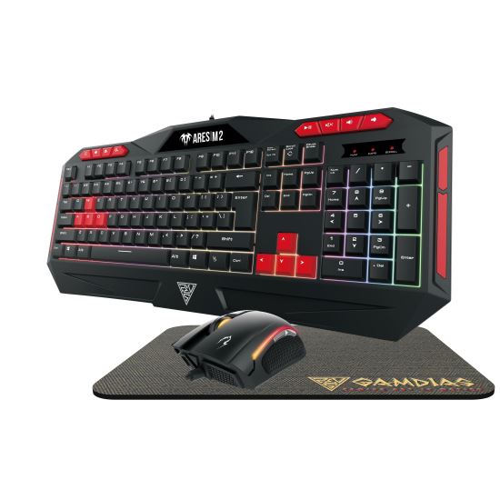 Kit gaming Gamdias Ares M2 3 in 1 negru iluminare RGB