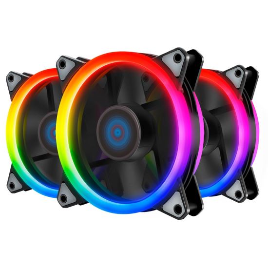 Set 3 ventilatoare Inaza Specter Pro aRGB