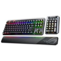 Tastatura mecanica gaming modulara cu sau fara fir ASUS ROG Claymore II ROG RX Red neagra iluminare RGB