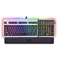 Tastatura gaming mecanica Thermaltake Premium Argent K5 iluminare RGB argintie