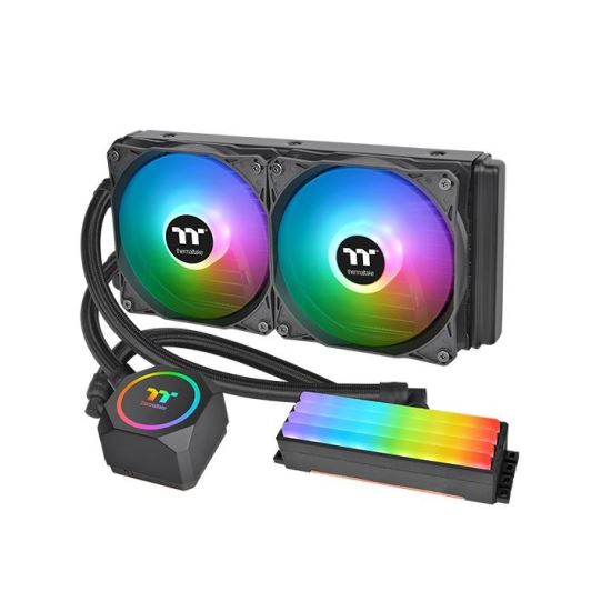 Cooler procesor si memorii cu lichid Thermaltake Floe RC RGB 240 Premium Edition iluminare aRGB