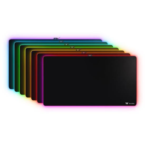 Mousepad Thermaltake Premium M900 XXL 160x80cm iluminare RGB negru