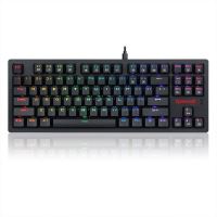 Tastatura gaming wireless si cu fir mecanica Redragon Knight neagra iluminare RGB