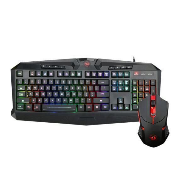 Kit tastatura si mouse Redragon Gaming Essentials S101-1 negru