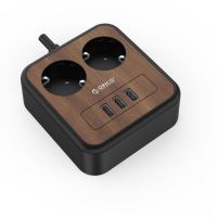 Prelungitor Orico APD-2A3U-EU-15W cu 3 port-uri USB lemn 3m