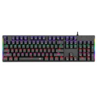 Tastatura gaming mecanica T-Dagger Naxos iluminare rainbow neagra