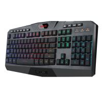 Tastatura gaming fara fir Redragon Harpe neagra iluminare RGB