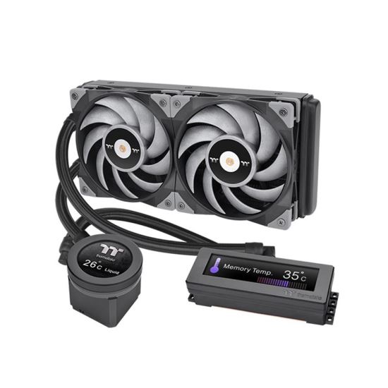 Cooler procesor si memorii cu lichid Thermaltake Floe RC RGB 240 Premium Edition cu display