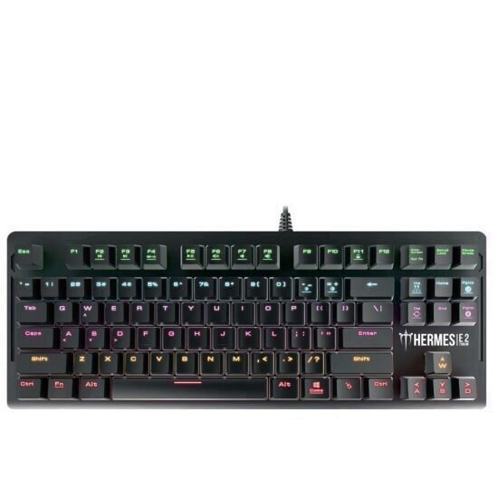 Tastatura mecanica Gamdias Hermes E2 iluminare RGB neagra Open Box